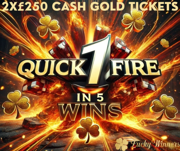 Quickfire 1 In 5 Tickets Win Low Odds