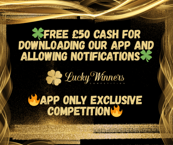 Free £50 Cash App Exclusive (You Must Have Spend £1 In The Last 7 Days For Your Entry To Be Valid)