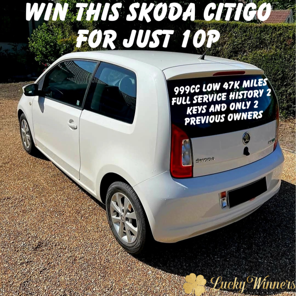 Win This Skoda Citigo For Just 10p